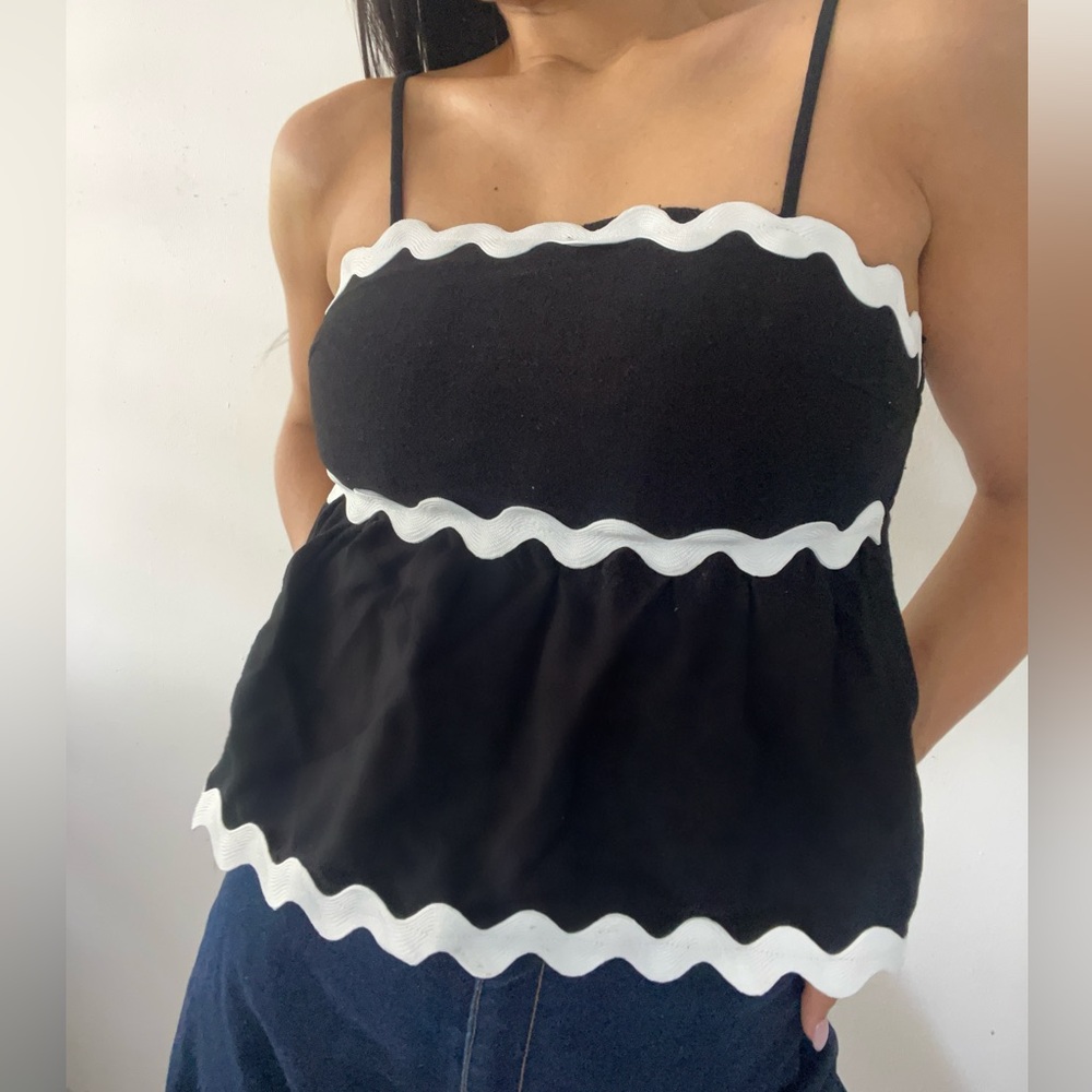 NEW Max & Riley Black and White Women's Top